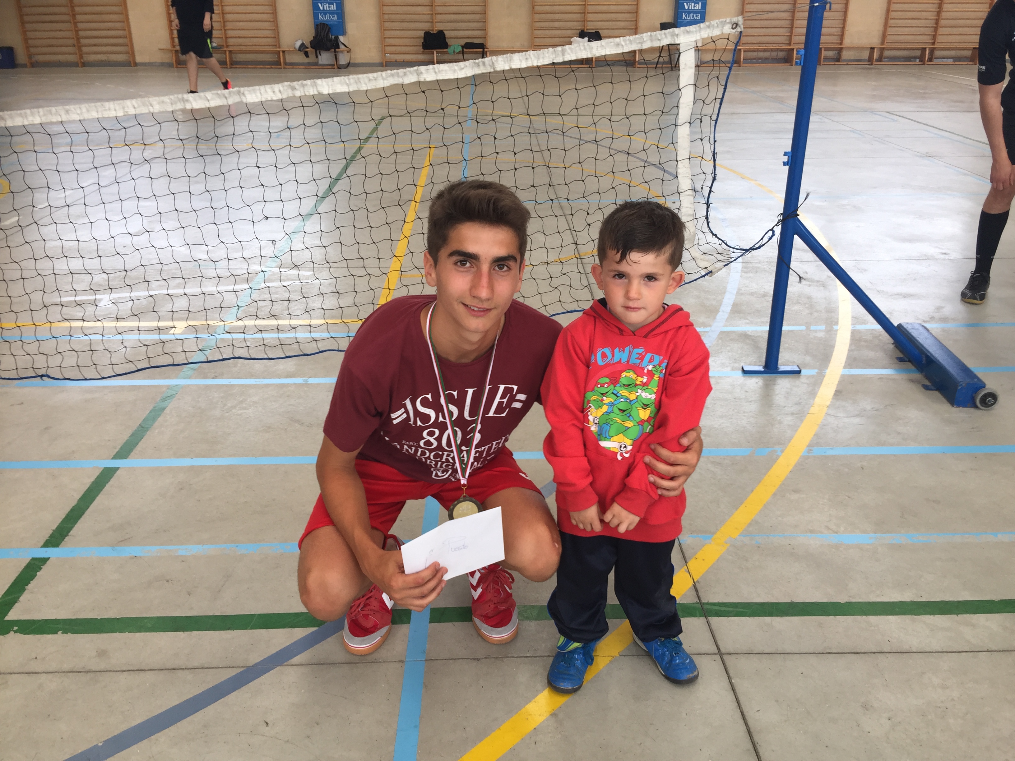 Aitor Sevillano en categoría cadete, campeón de la VI edición del torneo Ciudad de Vitoria de Futnet.